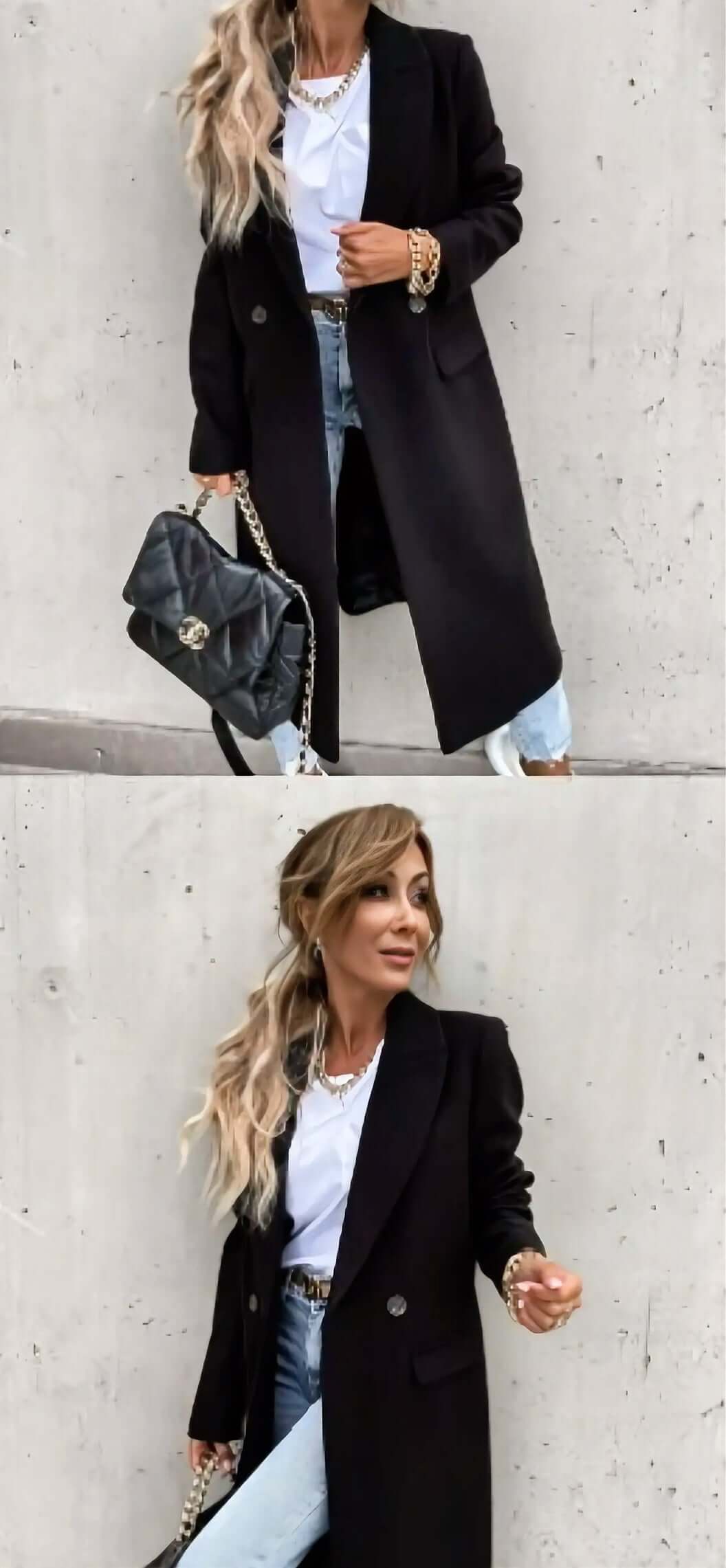 Cappotto elegante doppiopetto – BellaViva Boutique