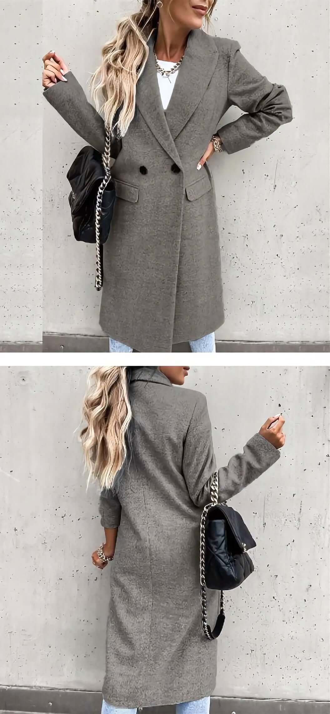 Cappotto elegante doppiopetto – BellaViva Boutique