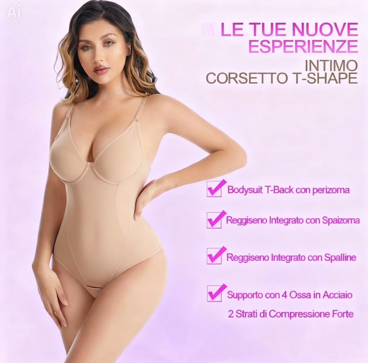 Body Sculpt & Lift™ – Modellante con Push-Up Integrato