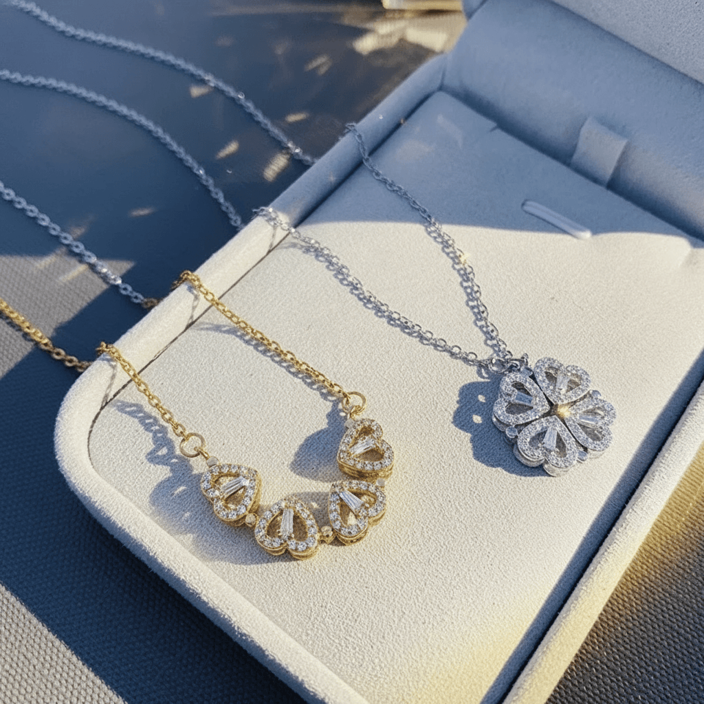 Collana Magnetica Quadrifoglio 2-in-1 | BellaViva®